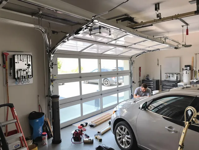 Garage door noise reduction service by Mayfield Heights Garage Door Repair in Mayfield Heights