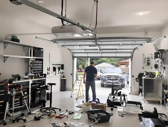 Garage door opener installation by Mayfield Heights Garage Door Repair in Mayfield Heights