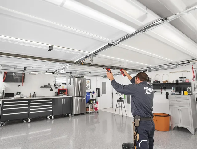 Overhead garage door repair service by Mayfield Heights Garage Door Repair in Mayfield Heights