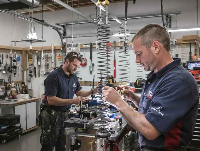 Garage door spring repair service by Mayfield Heights Garage Door Repair in Mayfield Heights