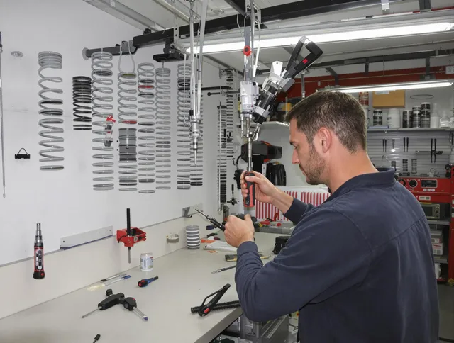 Mayfield Heights Garage Door Repair safety certified technician performing precision spring replacement in Mayfield Heights